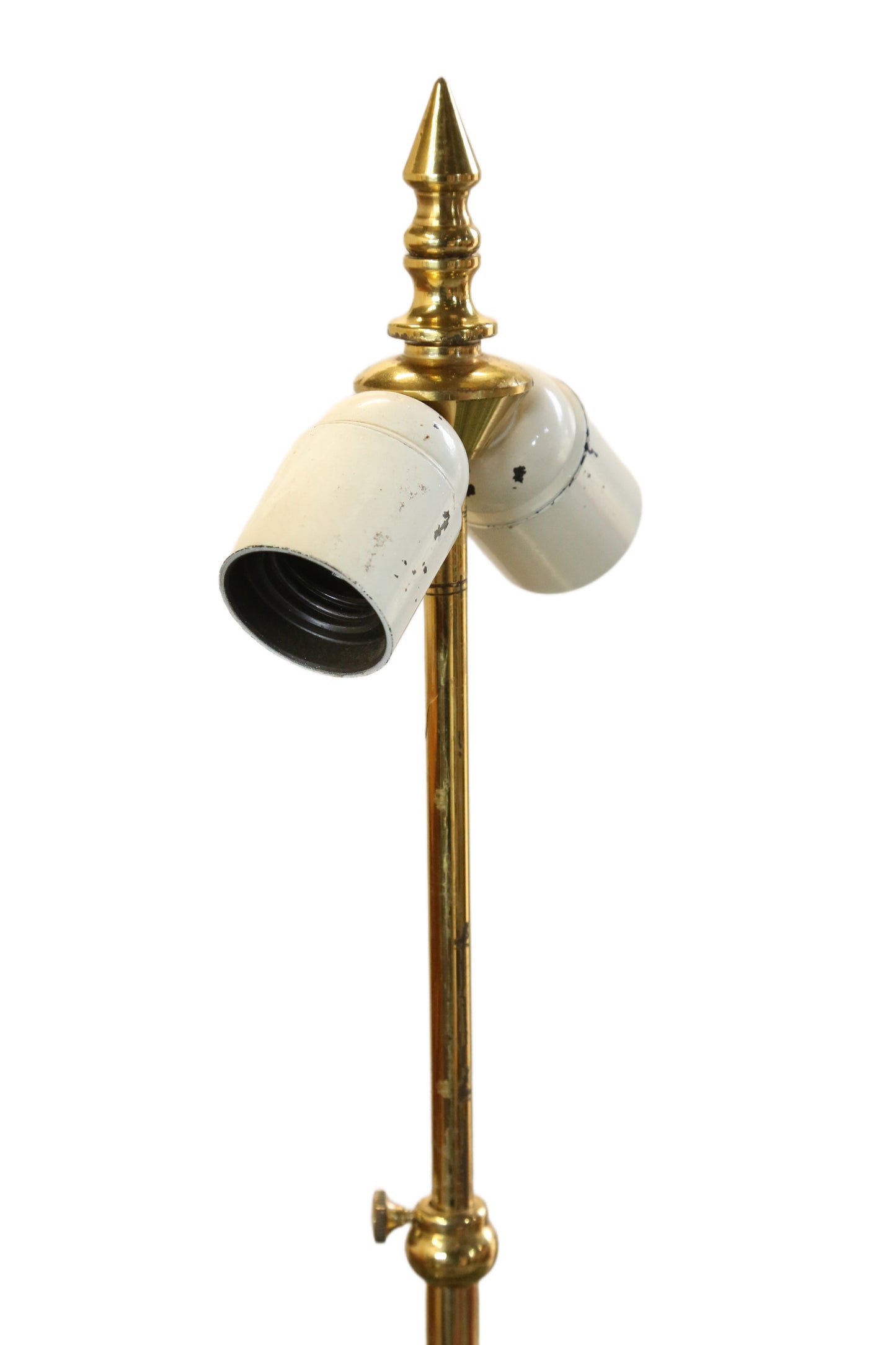 Belgo Chrom, Mid Century Modern Hollywood Regency Polished Brass & Black Telescopic Table Lamp