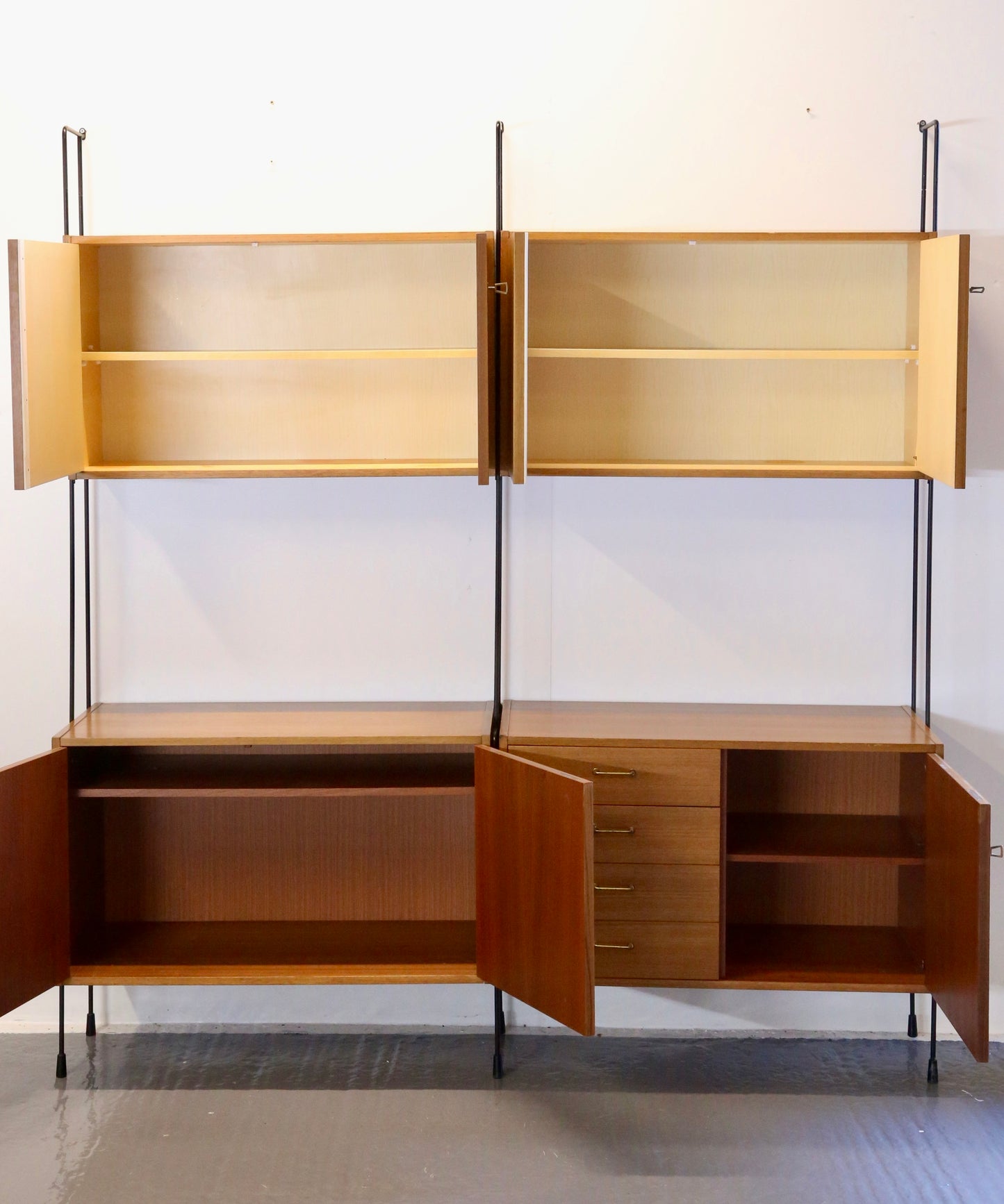 Ernst Dieter Hilker, A Fine Mid Century Modern 'Omnia' Wall Unit For Hilker Möbel