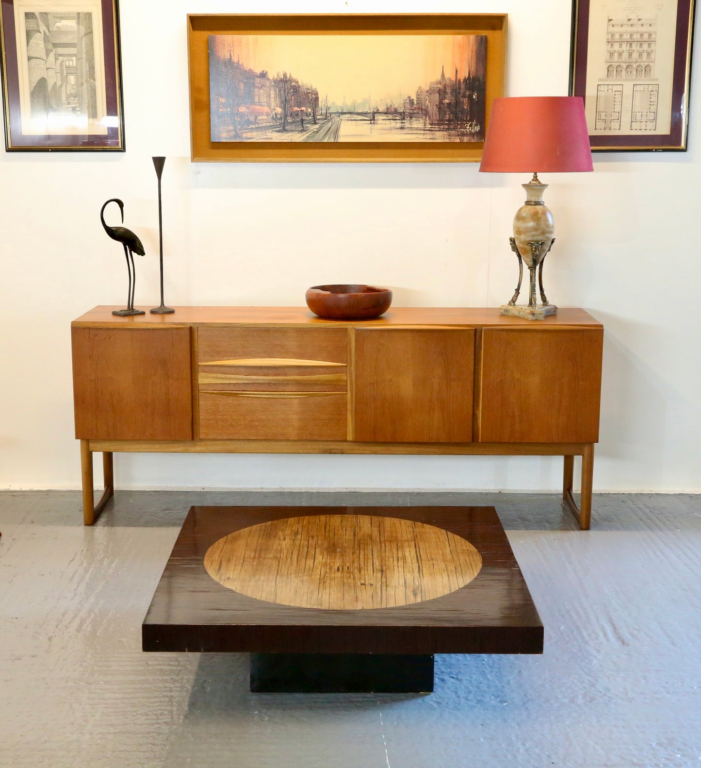 Japanese Design Bamboo Top Low Table