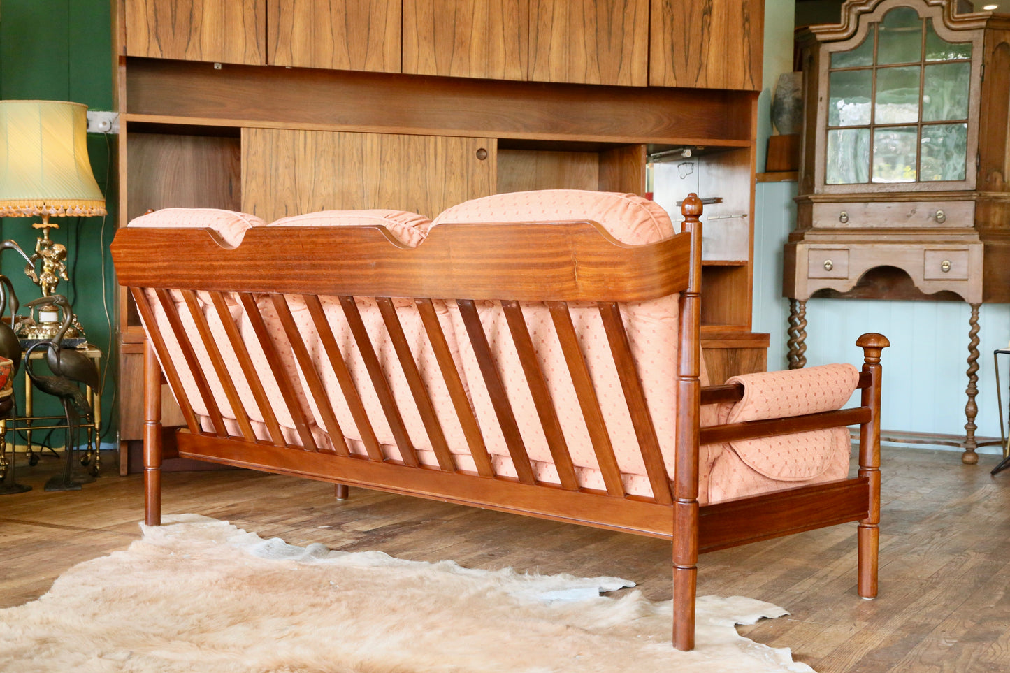 Guy Rogers, Mid Century Modern Teak 3 Seater Sofa