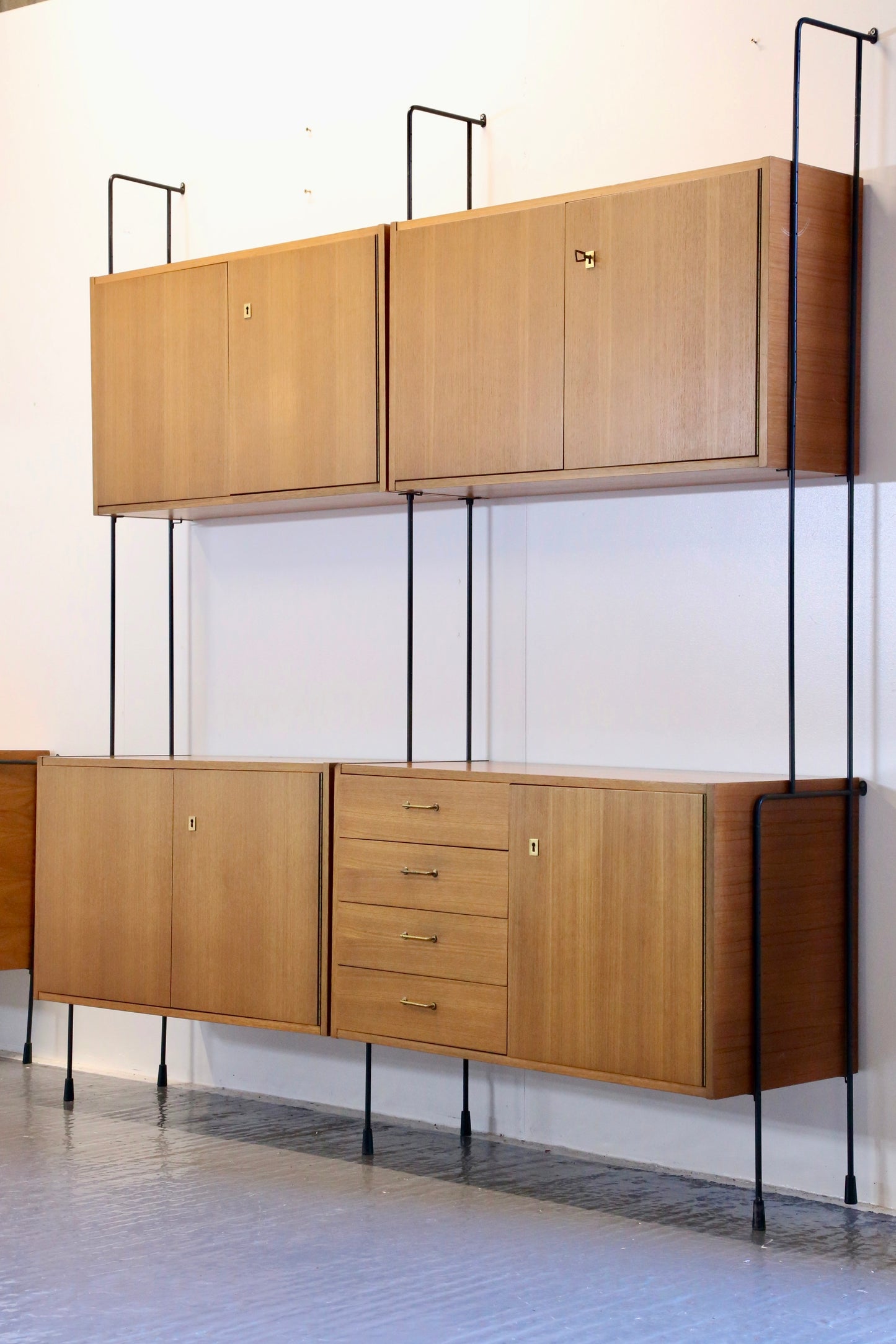 Ernst Dieter Hilker, A Fine Mid Century Modern 'Omnia' Wall Unit For Hilker Möbel