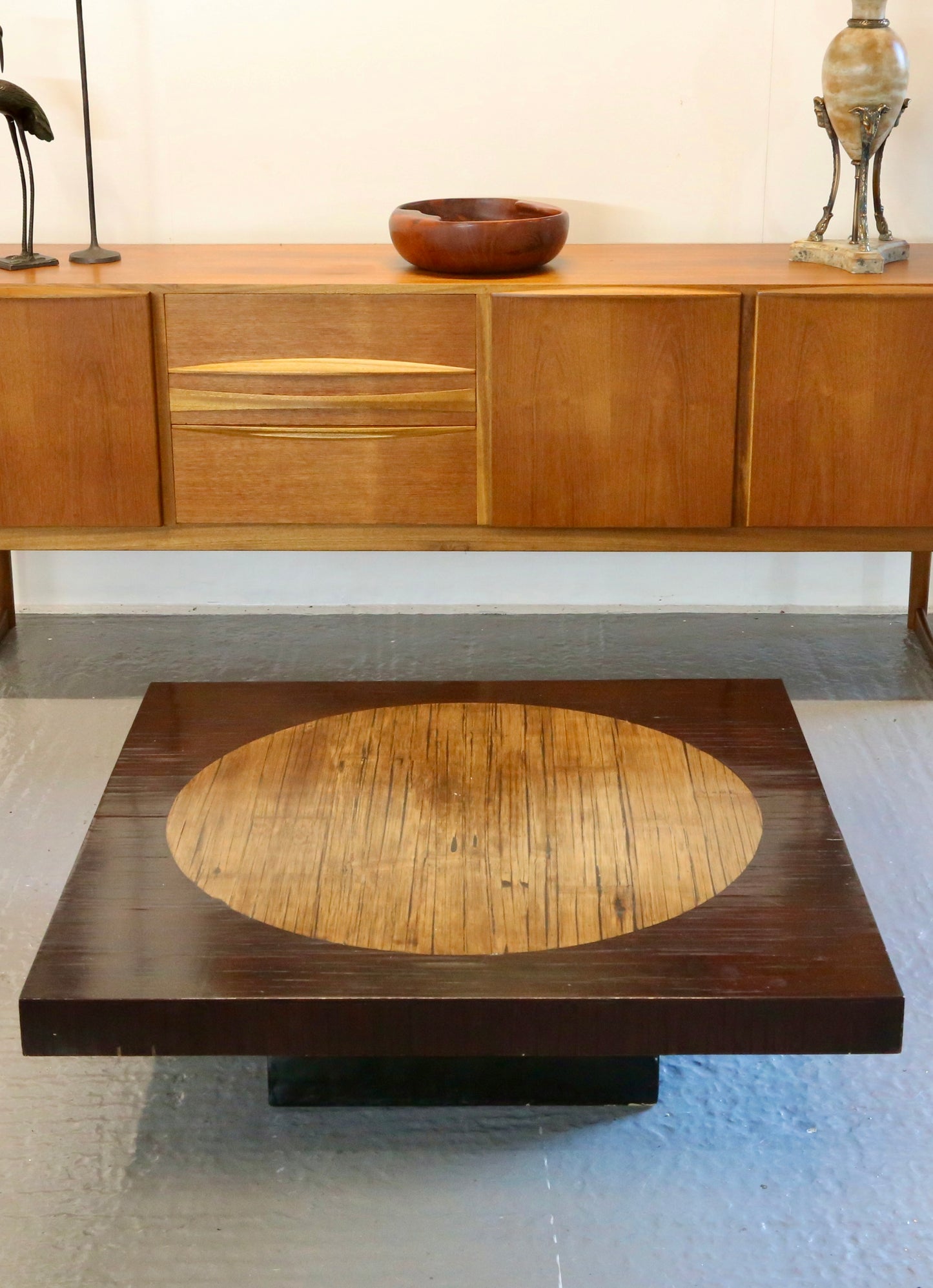 Japanese Design Bamboo Top Low Table