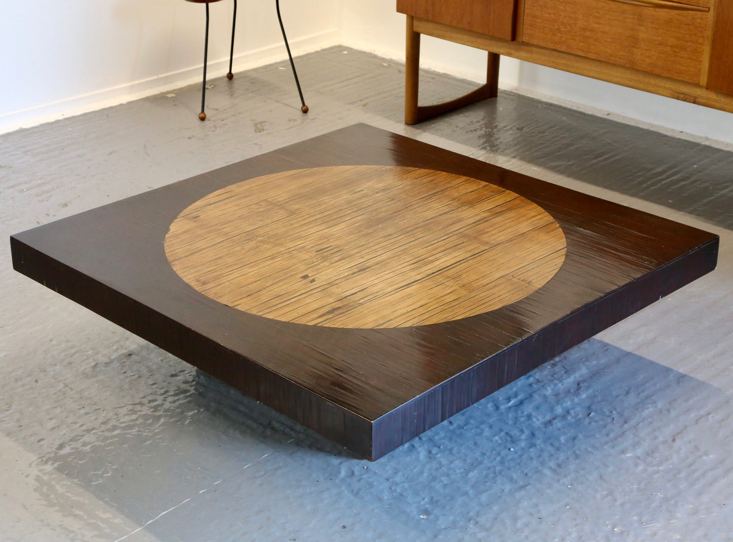 Japanese Design Bamboo Top Low Table