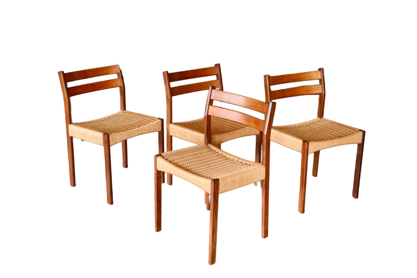 Arne Hovmand Olsen for Mogens Kold Danish Mid Century Modern Teak Dining Chairs