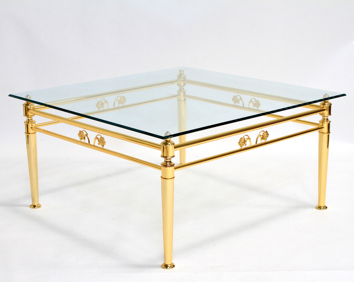 Italian Luxury 24K Gold Leaf Lounge Occasional Table by Metalstudio S.p.a