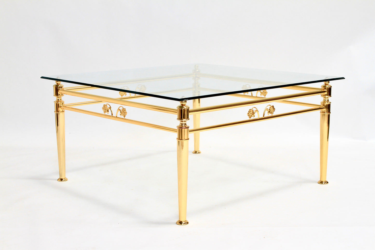 Italian Luxury 24K Gold Leaf Lounge Occasional Table by Metalstudio S.p.a