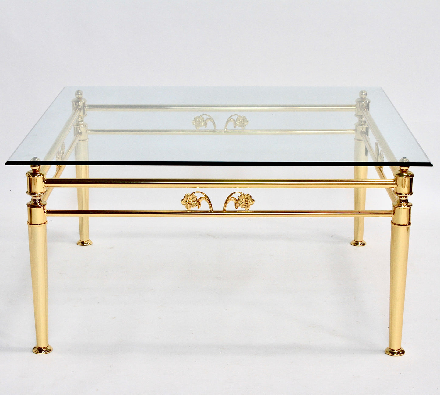 Italian Luxury 24K Gold Leaf Lounge Occasional Table by Metalstudio S.p.a