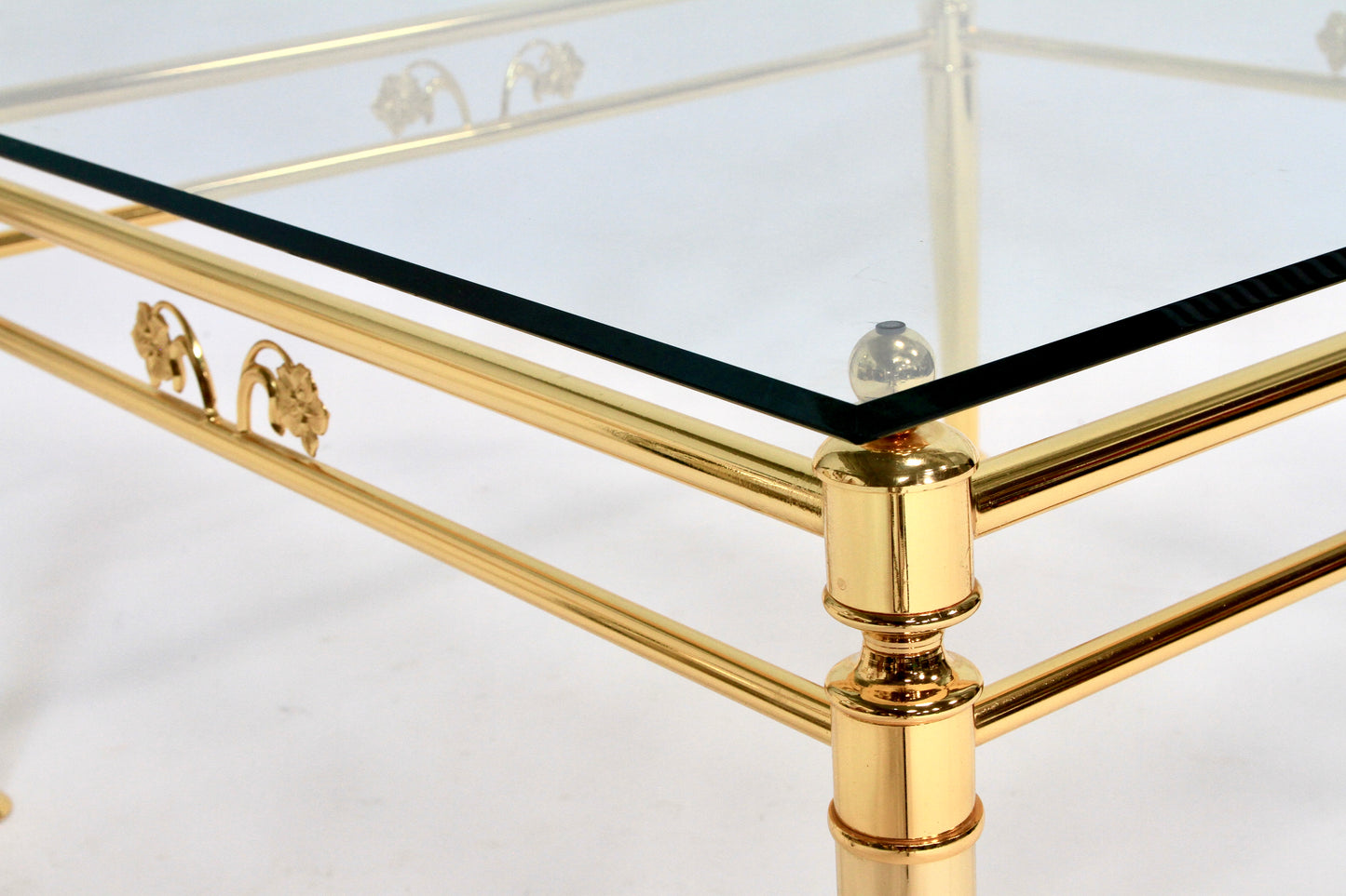 Italian Luxury 24K Gold Leaf Lounge Occasional Table by Metalstudio S.p.a